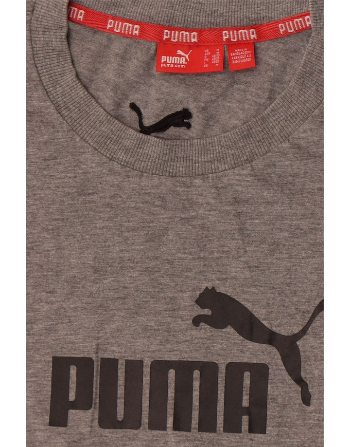 Puma Camiseta Masculina Graphic Top Cinza Médio