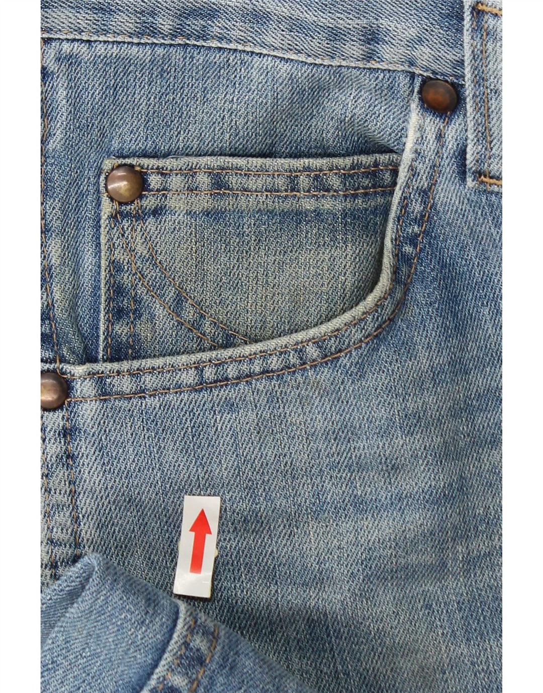 Wrangler Mens Straight Jeans W36 L30 Azul Algodão