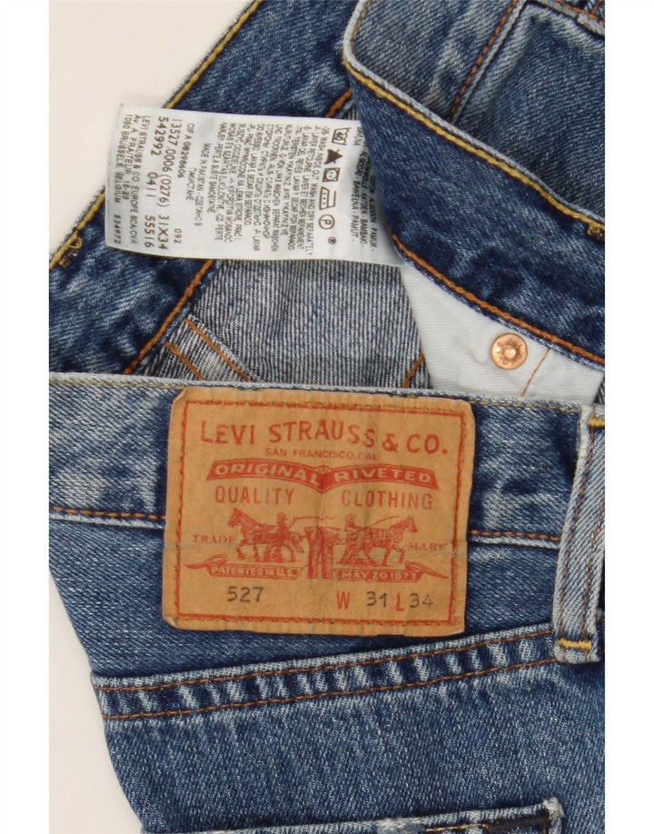 Levi's Masculino 527 Bootcut Jeans W31 L31 Azul Algodão