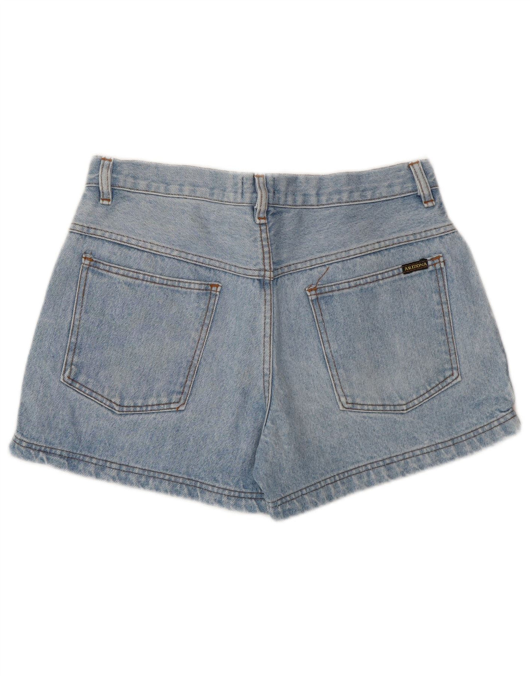 Shorts jeans feminino de cintura alta ARIZONA W33 grande algodão azul