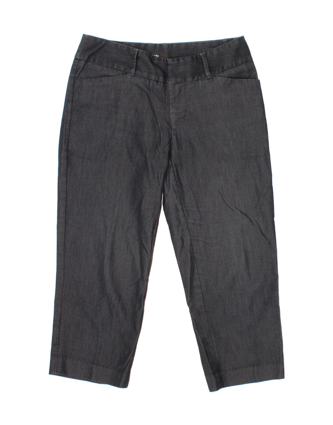 MOSSIMO Womens Straight Capri Trousers US 2 XS W28 L21 Grey Cotton Vintage Mossimo and Second-Hand Mossimo from Messina Hembry 