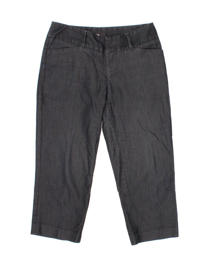 MOSSIMO Womens Straight Capri Trousers US 2 XS W28 L21 Grey Cotton Vintage Mossimo and Second-Hand Mossimo from Messina Hembry 