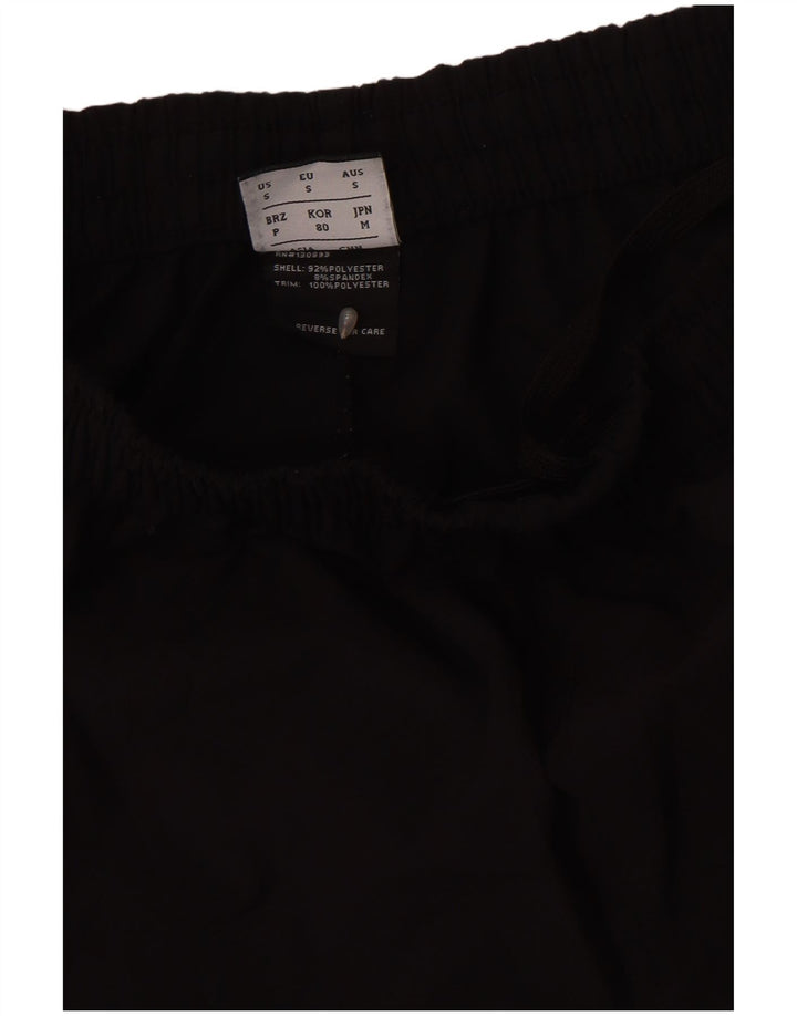 Calça esportiva masculina New Balance com estampa gráfica pequena de poliéster preto