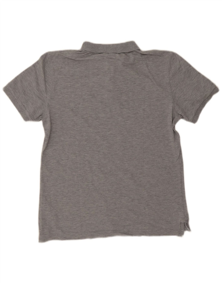 Camisa polo masculina Calvin Klein algodão cinza médio