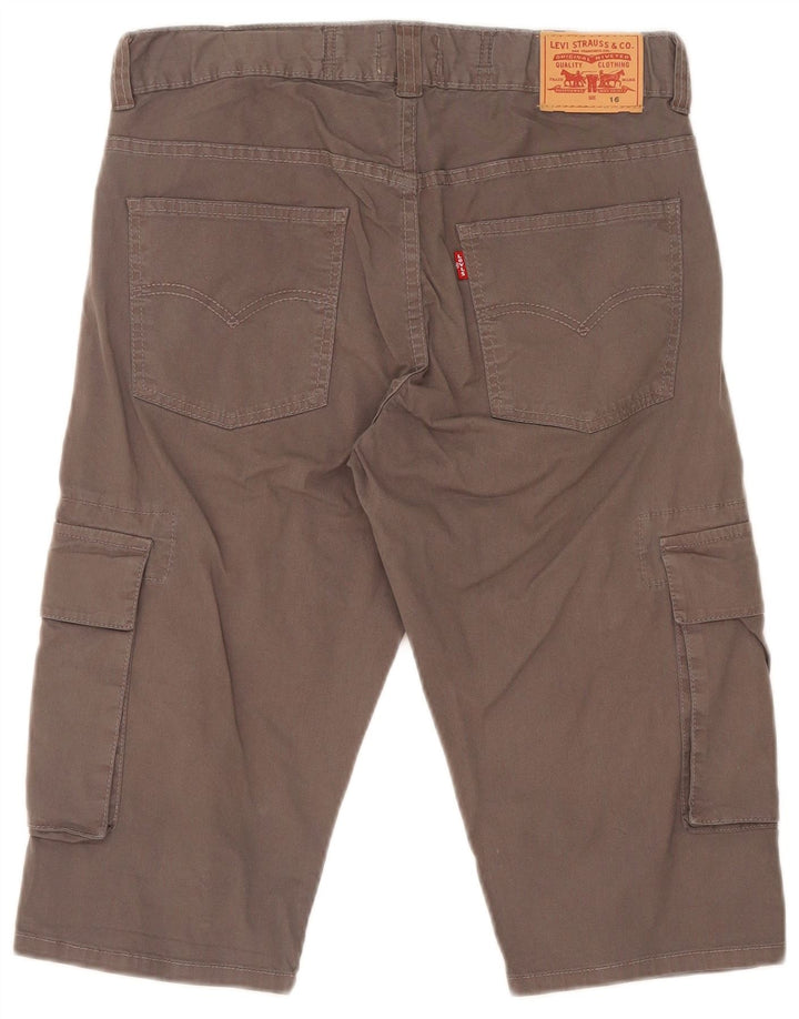 Bermuda cargo masculina Levi's 15-16 anos W28 algodão cinza