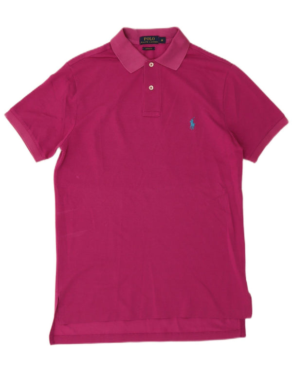 Polo Ralph Lauren Mens Custom Fit Camisa Pólo Médio Roxo