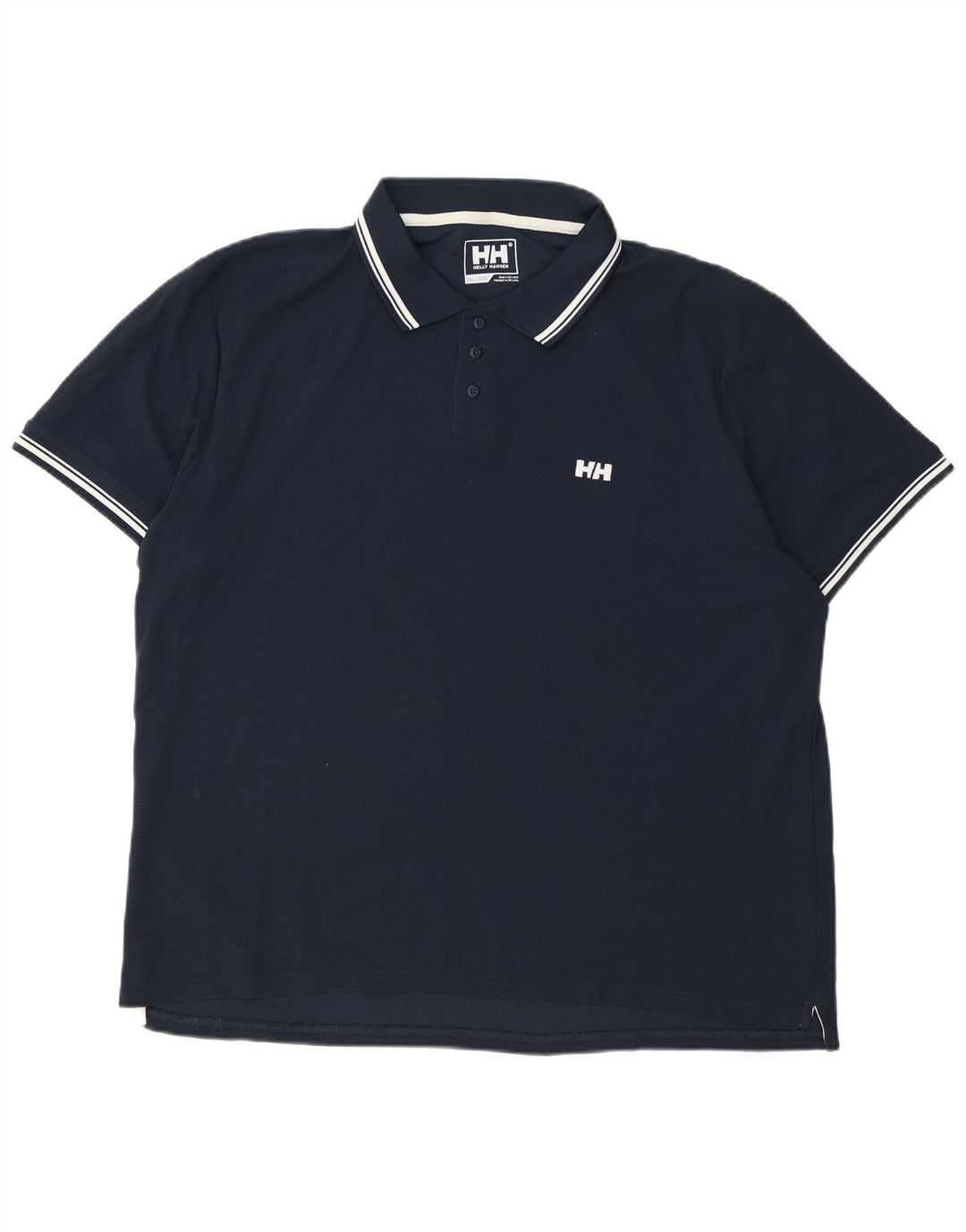 Camisa polo masculina Helly Hansen 3XL poliéster azul marinho