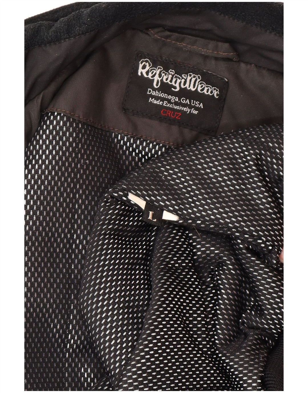 Jaqueta bomber masculina Refrigiwear UK 40 grande bloco cinza