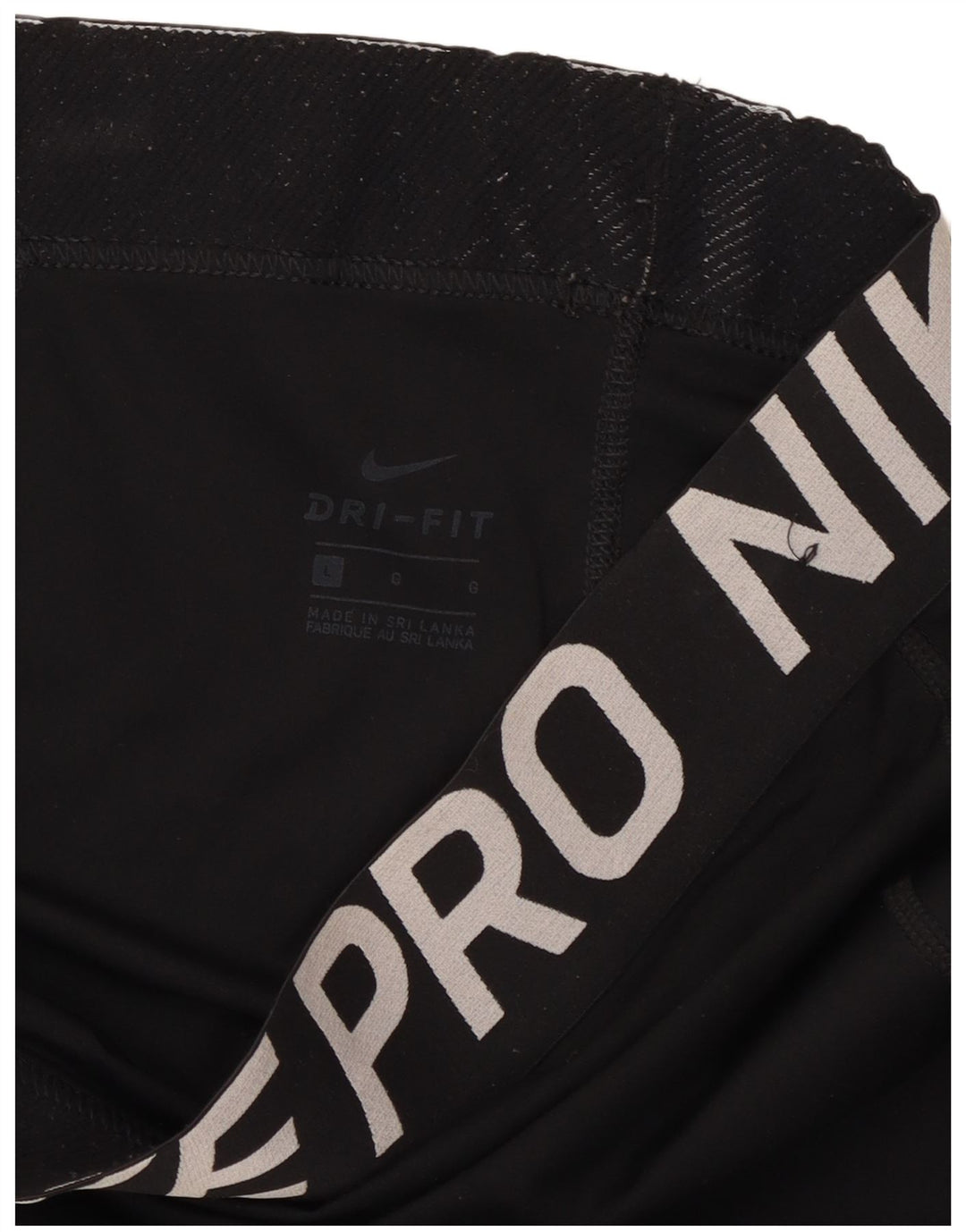 Nike Legging Feminina Dri Fit com Estampa Reino Unido 16 Grande Preto