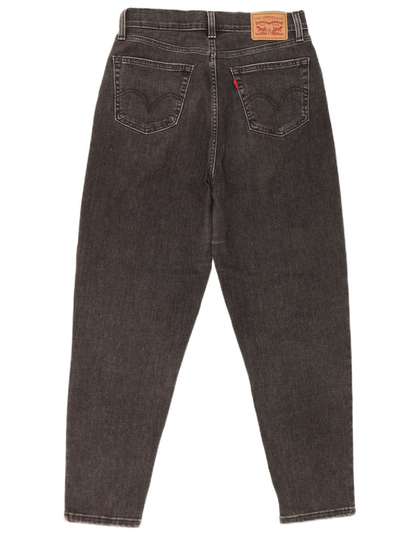 Calça jeans feminina Levi's Boyfriend cintura alta solta W28 L27 algodão preto