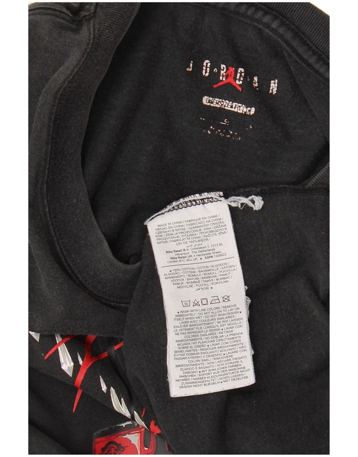 Camiseta masculina JORDAN com estampa oversized XL algodão preto