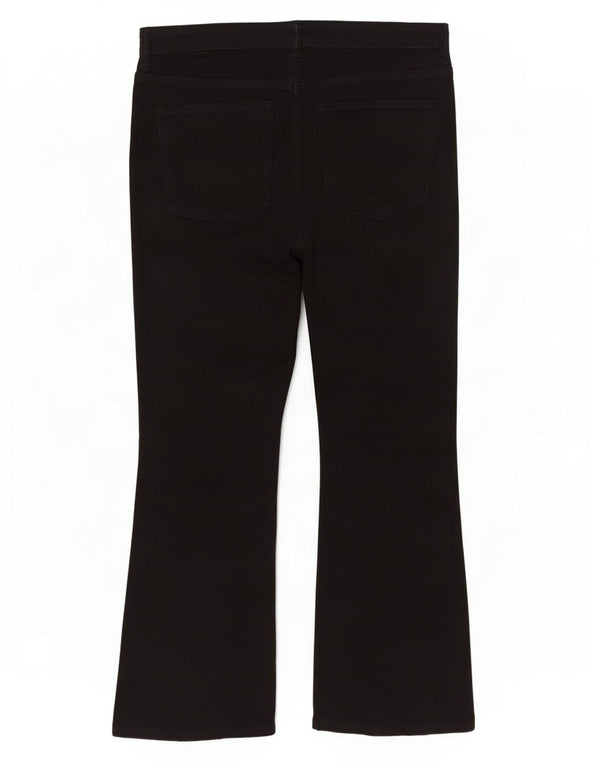 Jeans feminino Marks & Spencer The Eva Crop Bootcut Reino Unido 16 Grande W36 L27 Preto