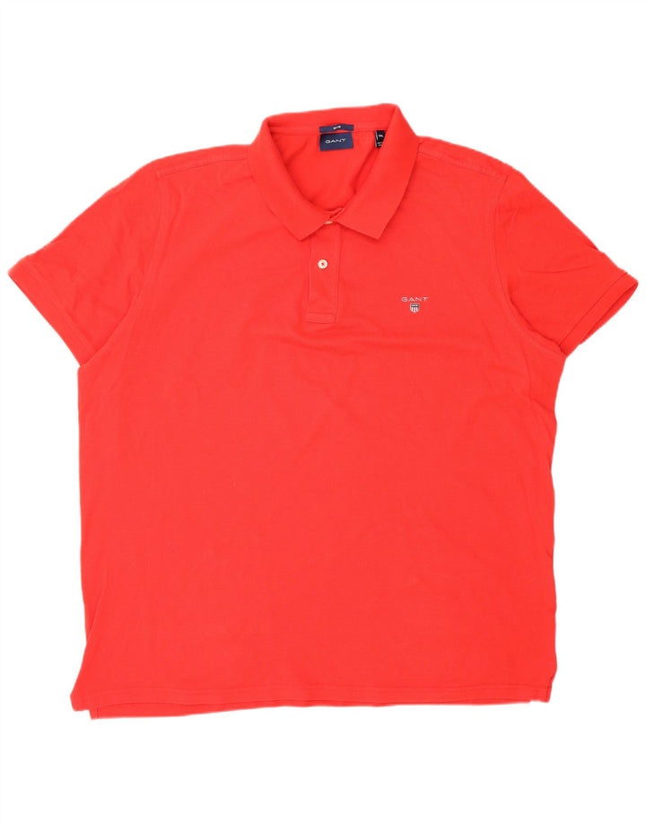 Camisa polo masculina GANT Regular Fit 2XL algodão vermelho