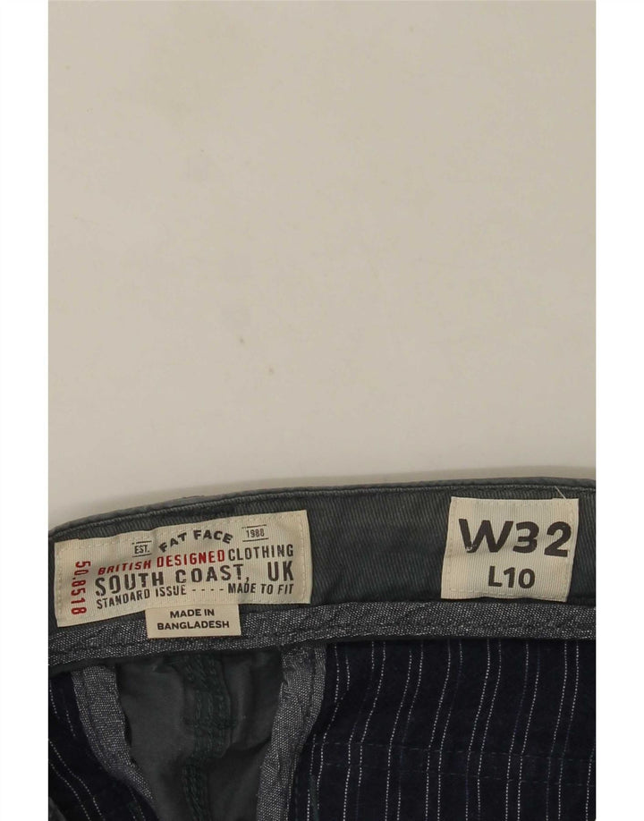 Shorts cargo masculino Fat Face W32 algodão azul médio