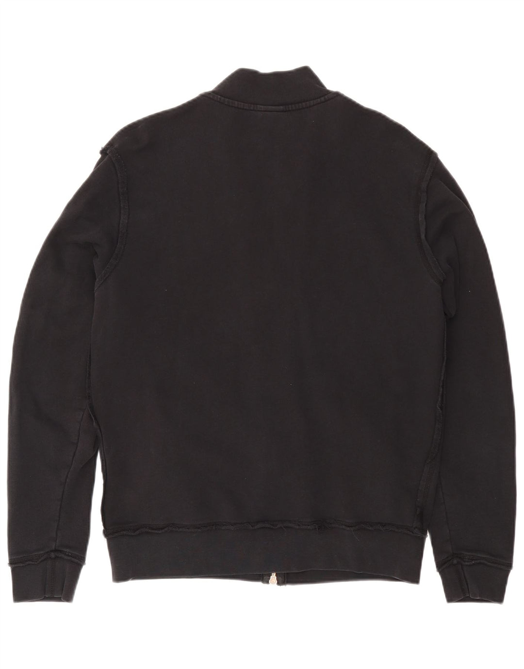 Guru Mens Graphic Tracksuit Top Jaqueta Grande Algodão Preto