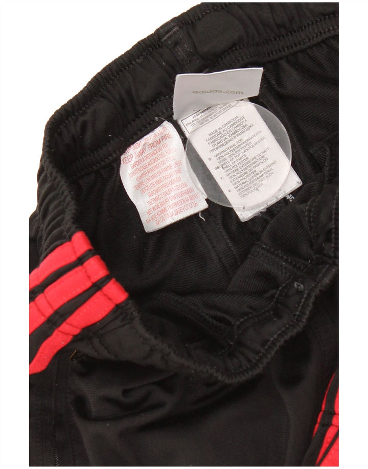 Adidas meninos calças de treino joggers 13-14 anos preto poliéster