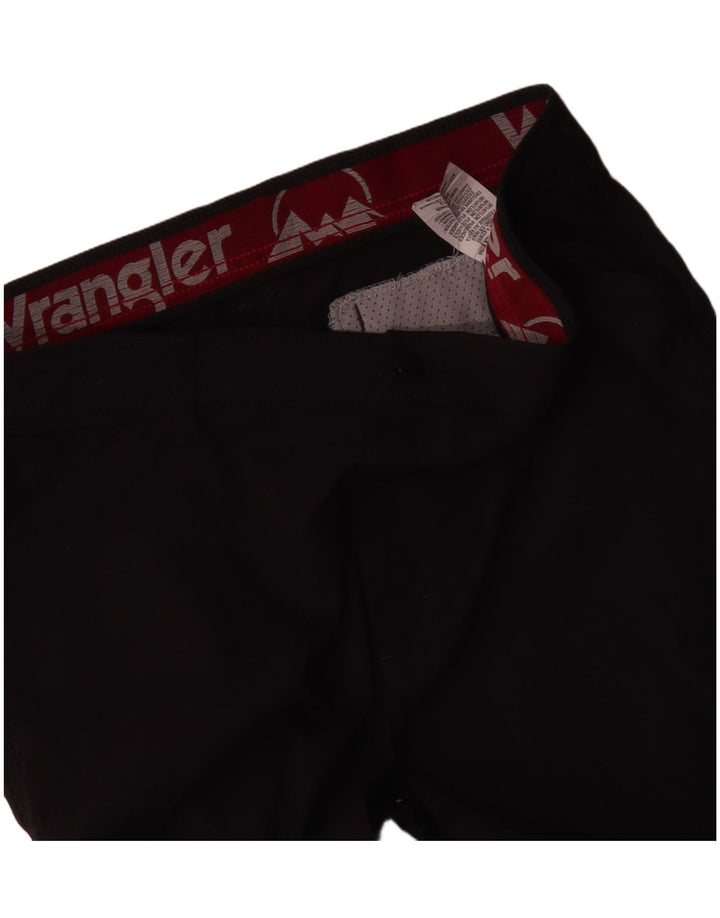 Wrangler Mens Slim Cargo Calças W36 L32 Preto Nylon