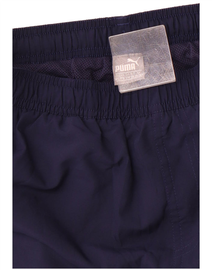 Shorts esportivos gráficos PUMA meninos 15-16 anos azul marinho