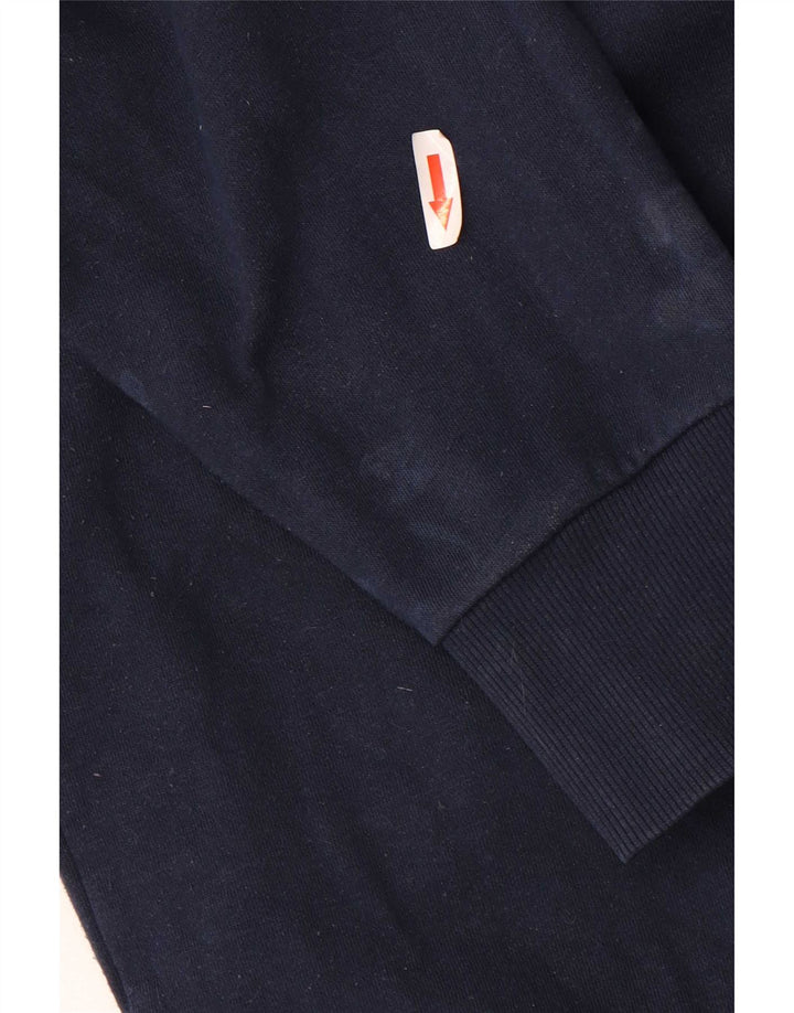 Ellesse moletom masculino gráfico jumper grande algodão azul marinho