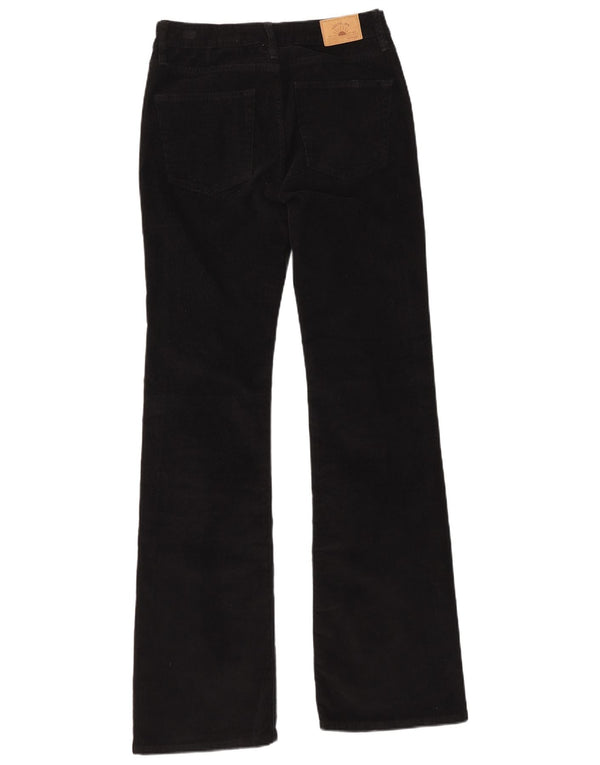 Calça feminina Superdry Bootcut veludo cotelê W28 L33 algodão preto