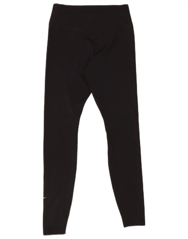 Leggings Nike Dri Fit Femininas UK 12 Médio Preto Poliéster