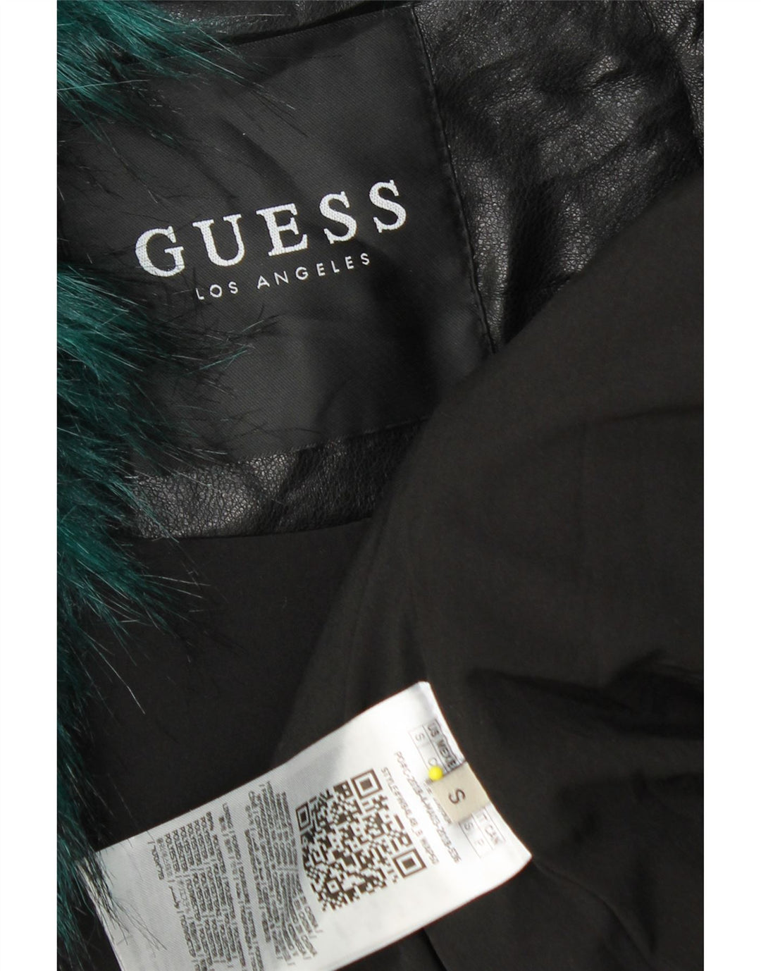 GUESS Womens Faux Fur Loose Fit Gilet Reino Unido 10 Pequeno Modacril Verde