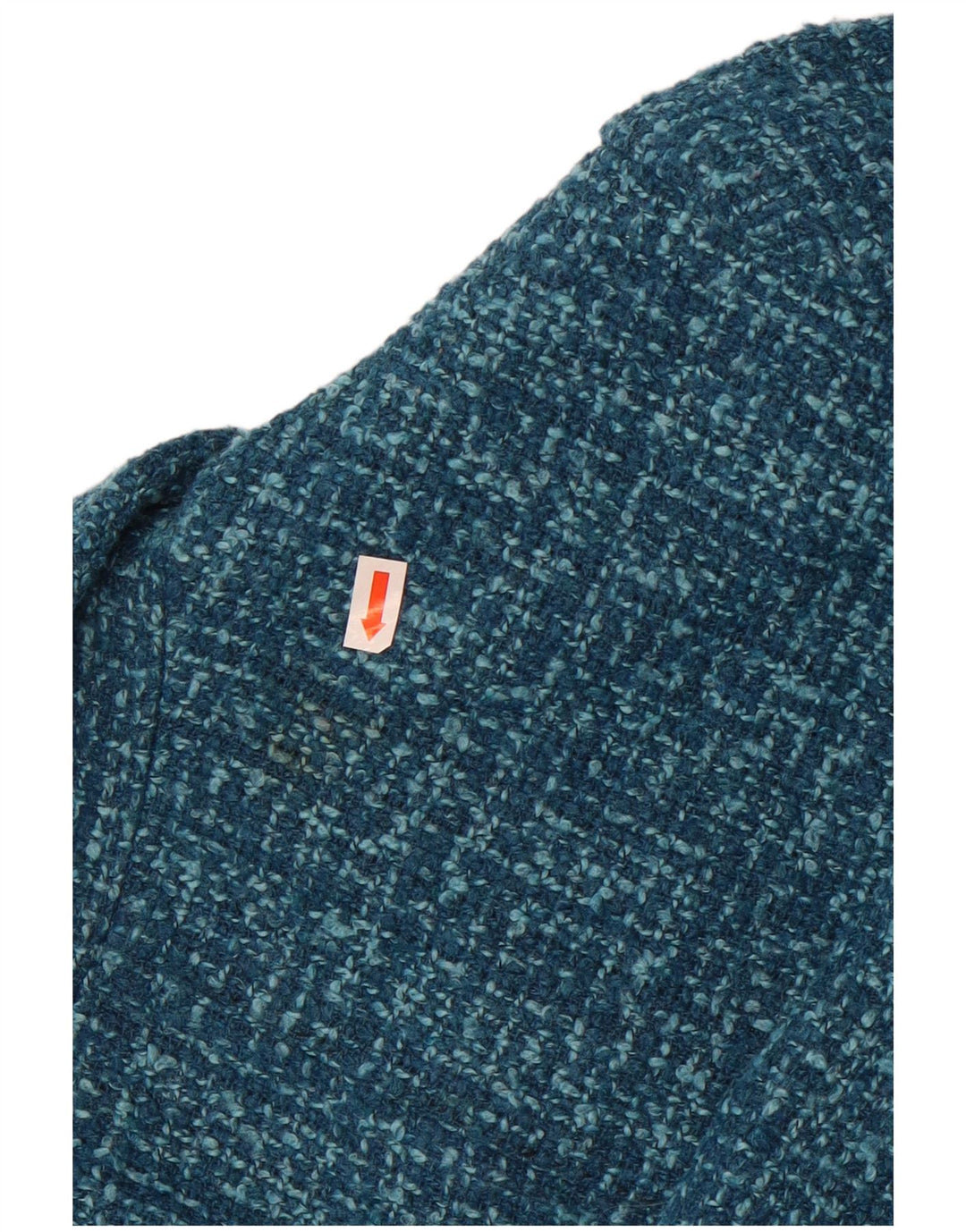 Jaqueta blazer feminina de 4 botões Marks & Spencer Reino Unido 14 poliéster azul médio