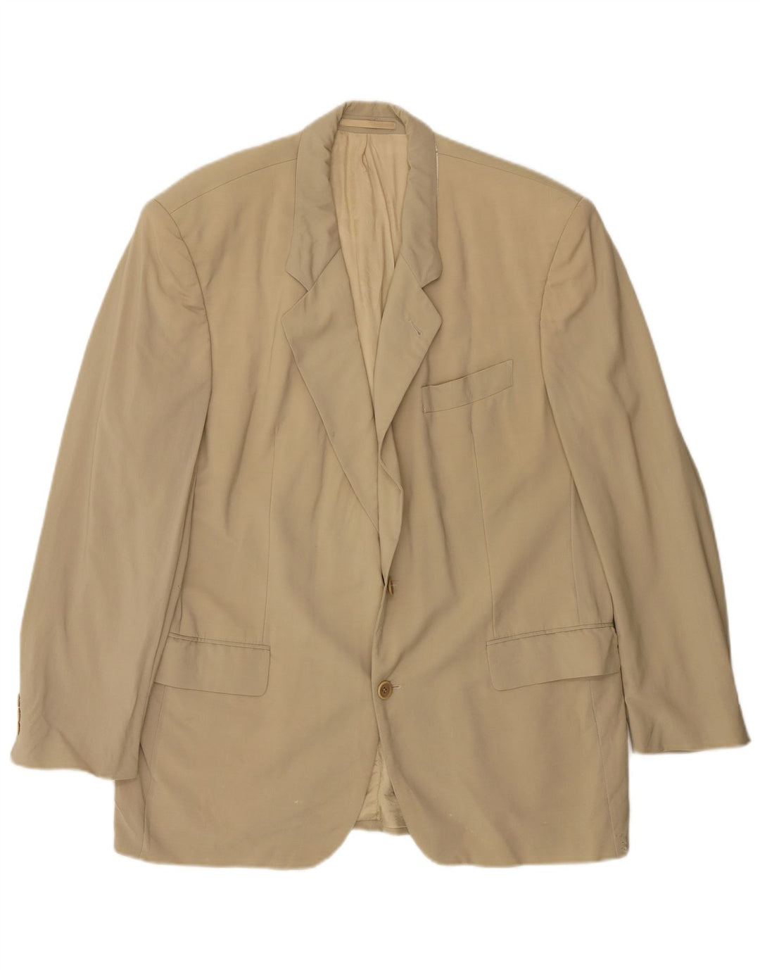 Jaqueta blazer masculina de 2 botões HUGO BOSS Reino Unido 38 lã nova bege médio