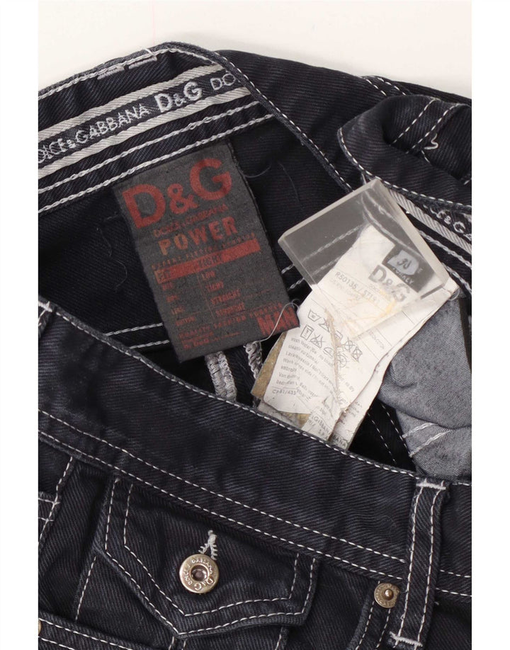 Dolce & Gabbana Jeans retos femininos W30 L32 algodão azul marinho