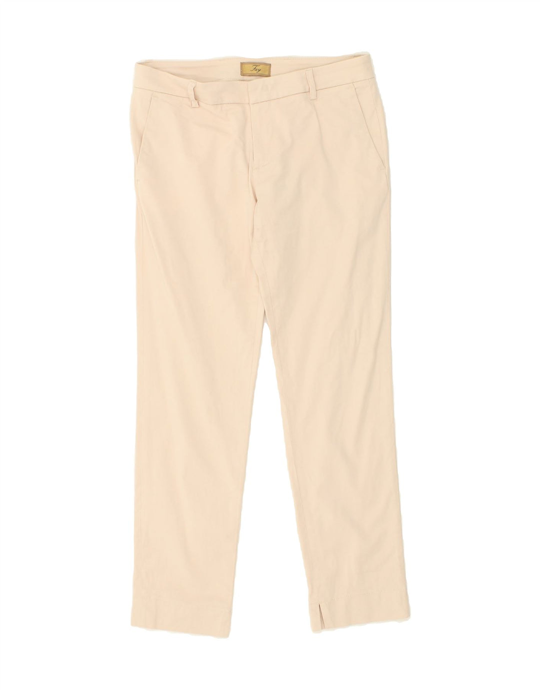FAY Womens Slim Chino Trousers W30 L27 Beige Cotton Vintage Fay and Second-Hand Fay from Messina Hembry 
