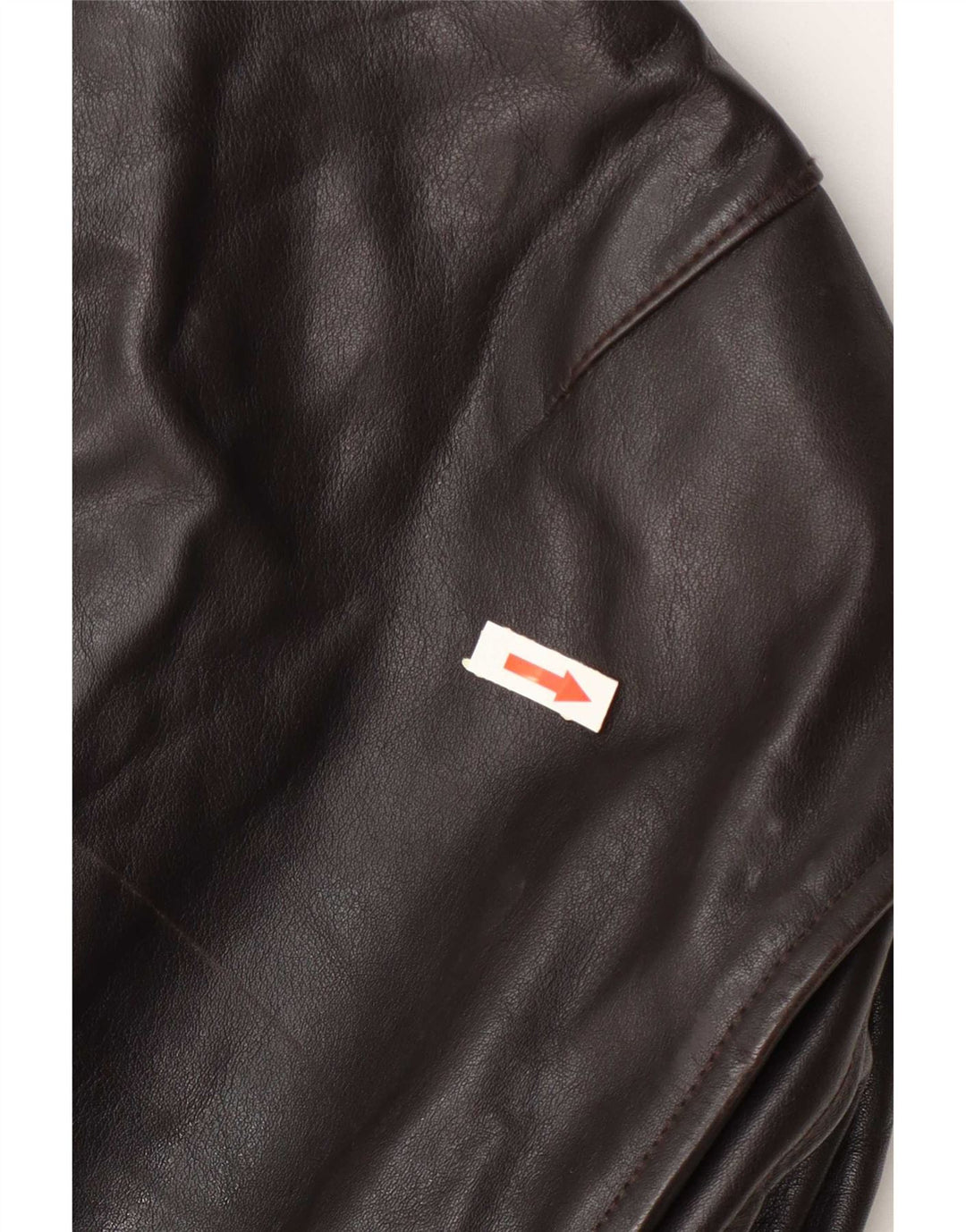 Jaqueta de couro masculina vintage IT 52 XL marrom