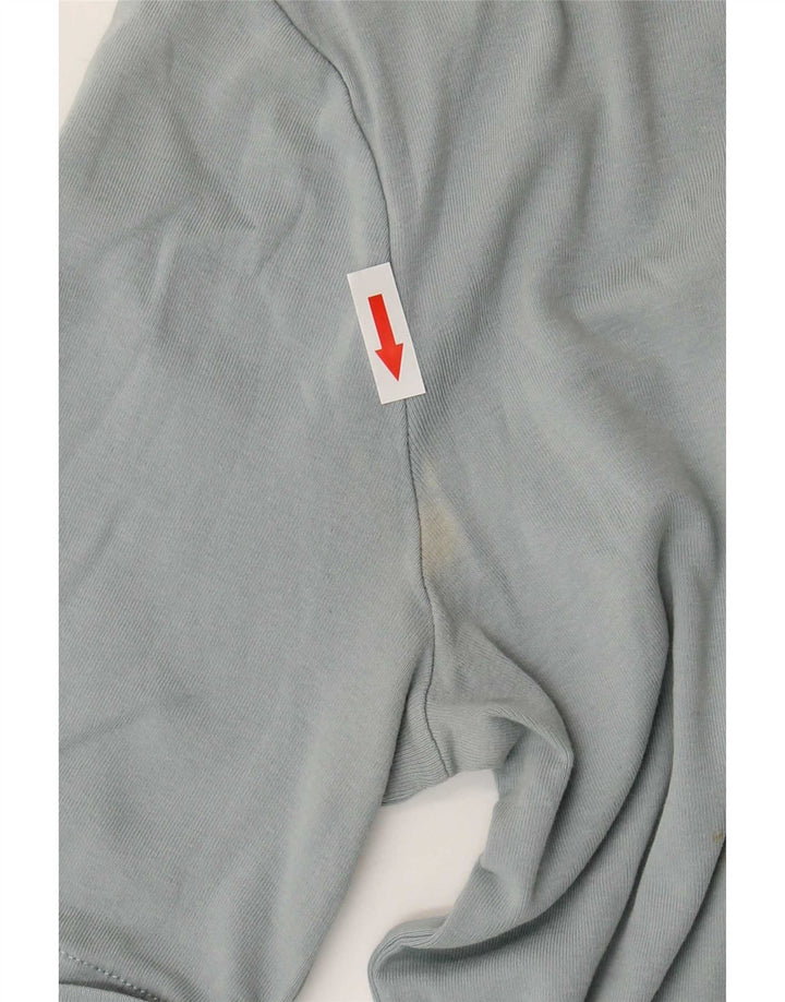 Ralph Lauren Top feminino manga 3/4 Reino Unido 12 cinza médio