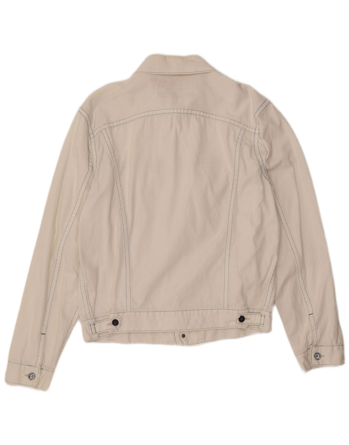 Jaqueta jeans masculina REPLAY UK 40 grande algodão branco