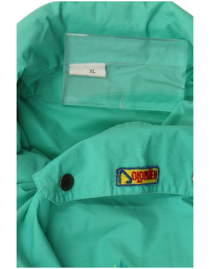 Jaqueta utilitária masculina DOLOMITEN com capuz UK 42 XL turquesa