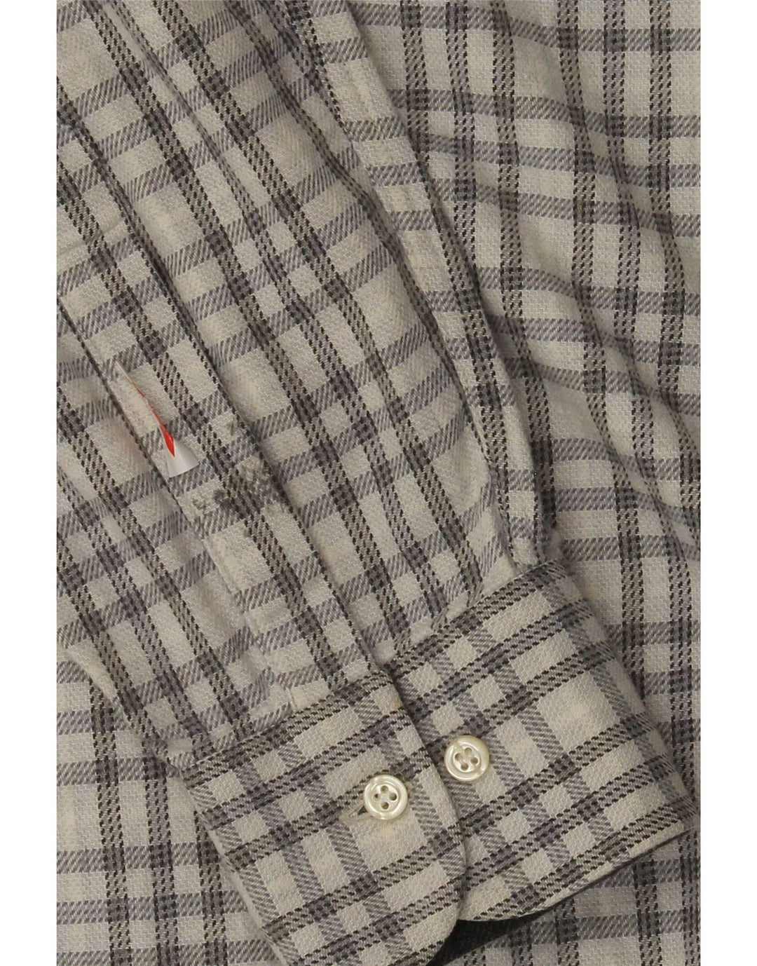 Camisa masculina Cassera tamanho 41 16 grande xadrez branco