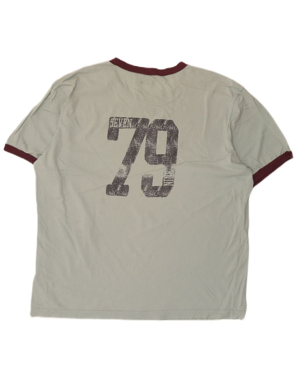 Camiseta gráfica masculina Levi's Top XL algodão azul
