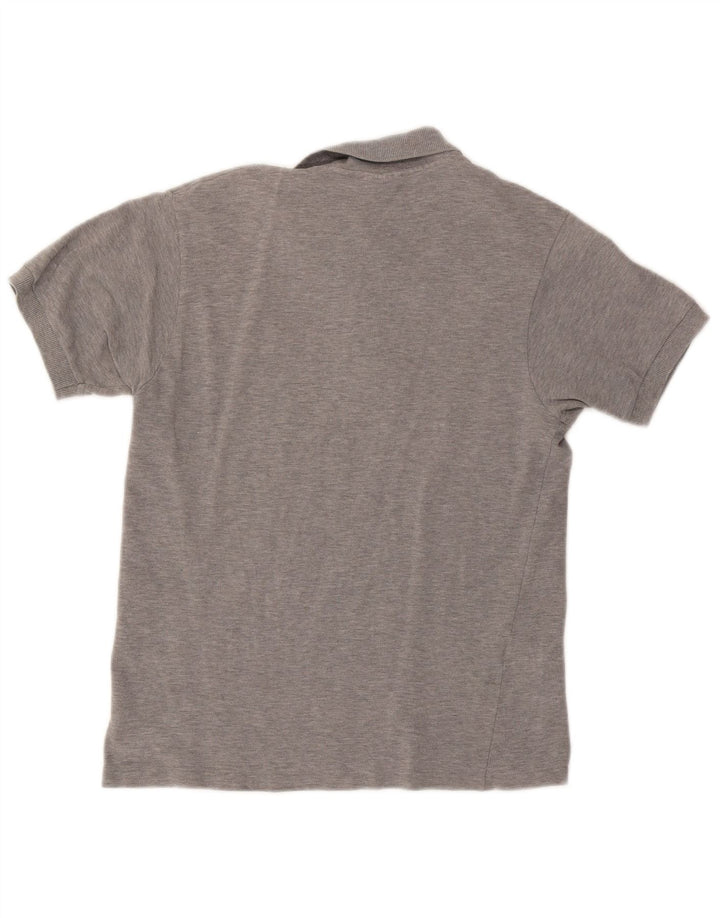 Camisa polo masculina LACOSTE tamanho 3 pequeno algodão cinza