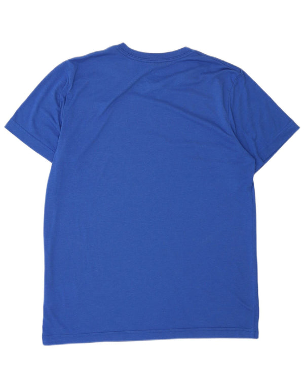 Camiseta masculina NIKE Slim Fit Graphic Top grande azul poliéster