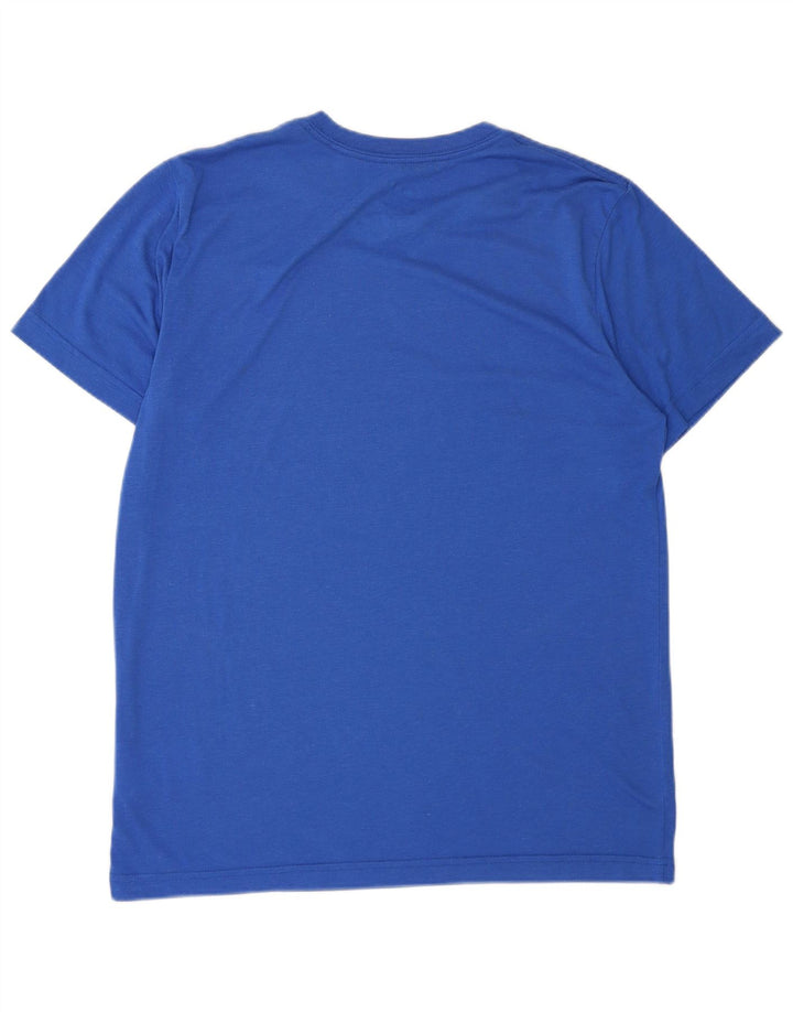 Camiseta masculina NIKE Slim Fit Graphic Top grande azul poliéster