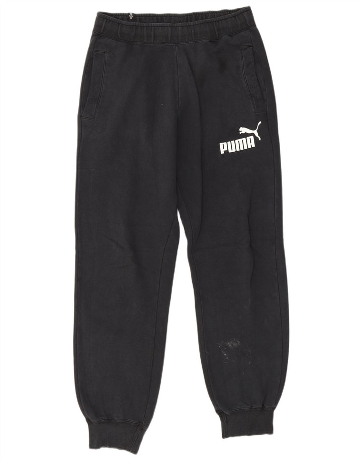 Calça esportiva masculina Puma Graphic Joggers pequena preta
