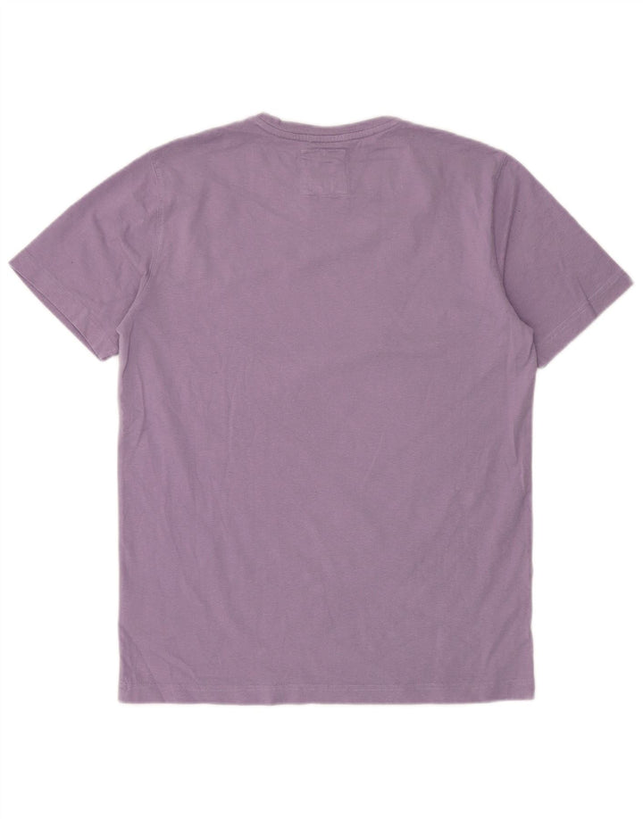 Camiseta masculina CREW CLOTHING Top médio algodão roxo