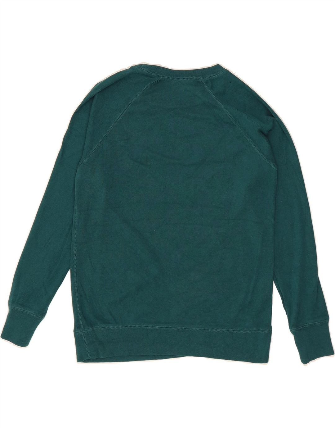 EDDIE BAUER Womens Sweatshirt Jumper UK 6 XS Green Cotton Vintage Eddie Bauer and Second-Hand Eddie Bauer from Messina Hembry 
