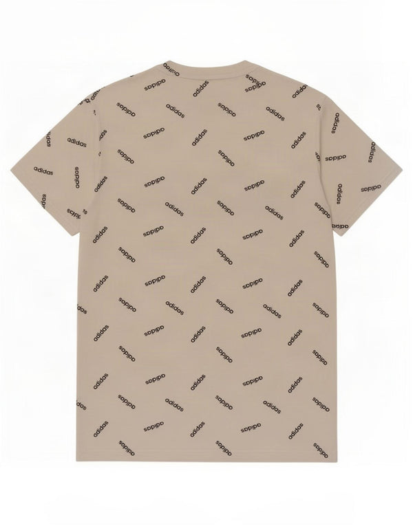 Adidas Mens Graphic T-Shirt Top Grande Algodão Branco