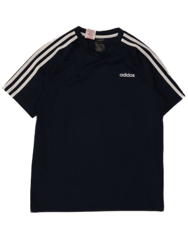 Camiseta Adidas Menino Top 13-14 Anos Azul Marinho Poliéster Esporte