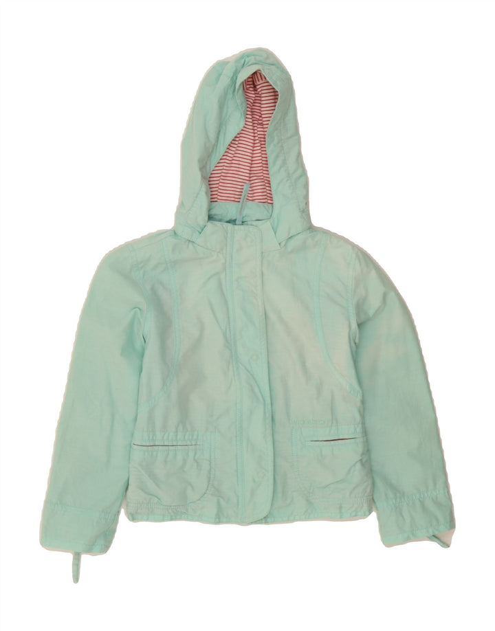 WOOLRICH Girls Hooded Bomber Jacket 5-6 Years Turquoise Cotton Vintage Woolrich and Second-Hand Woolrich from Messina Hembry 