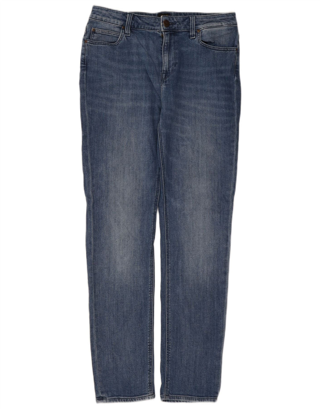 Lee Womens Elly Slim Jeans W30 L31 Azul Algodão