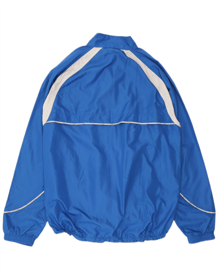 Asics Mens Graphic Tracksuit Top Jacket XL Azul Colourblock Microfibras