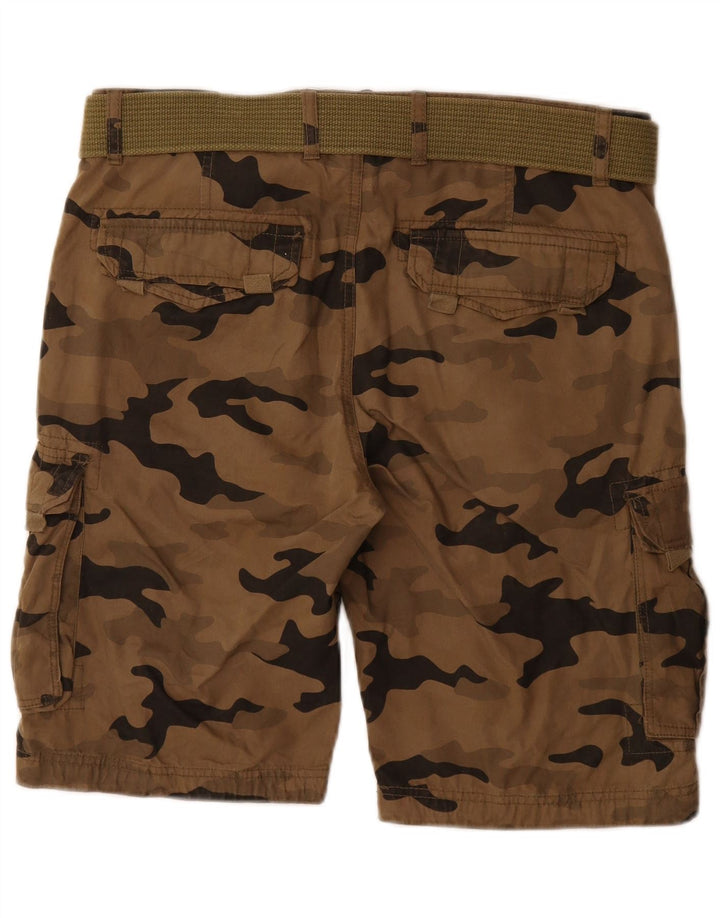 Shorts cargo masculino Smog médio W32 marrom camuflagem