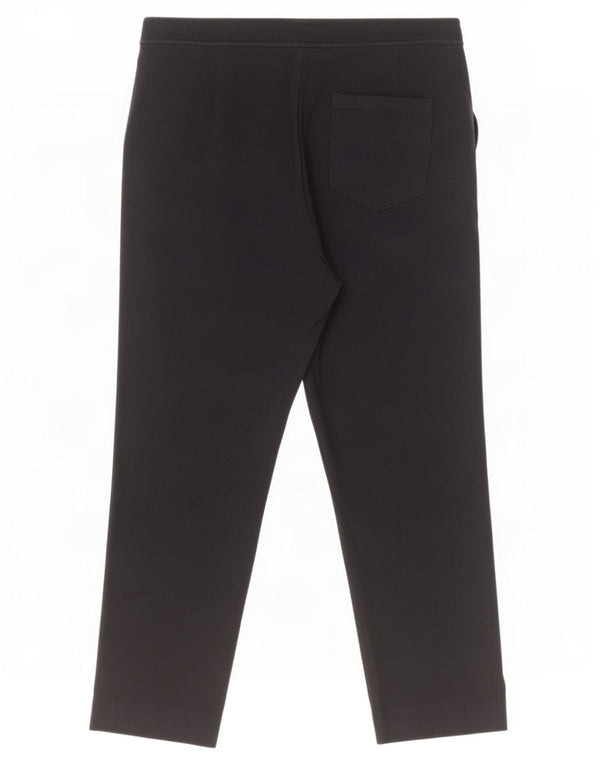 Calça feminina cortada reta Marks & Spencer UK 18 XL W36 L26 azul marinho