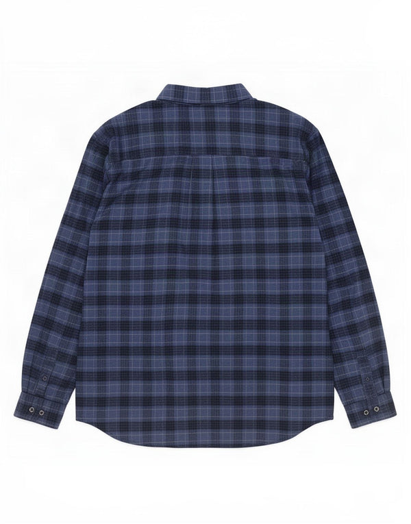 Camisa masculina de flanela Columbia Regular Fit XL azul marinho algodão xadrez